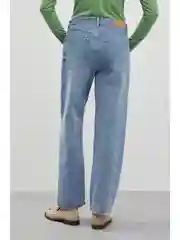 Голубой джинсы barrel leg fit женские