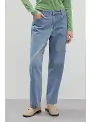 Голубой джинсы barrel leg fit женские