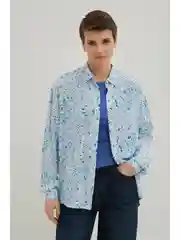 Блузка из вискозы с длинным рукавом