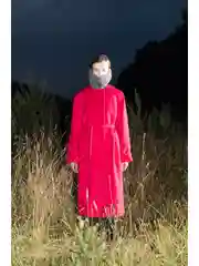 Розовый пальто из шерсти