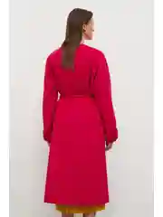 Розовый пальто из шерсти