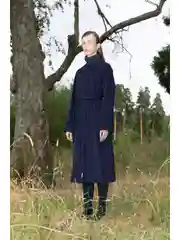 Синий пальто из шерсти