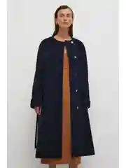 Синий пальто из шерсти