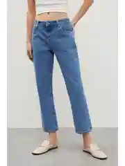 Голубой джинсы regular fit женские