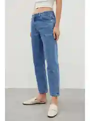 Голубой джинсы regular fit женские
