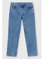Голубой джинсы regular fit женские