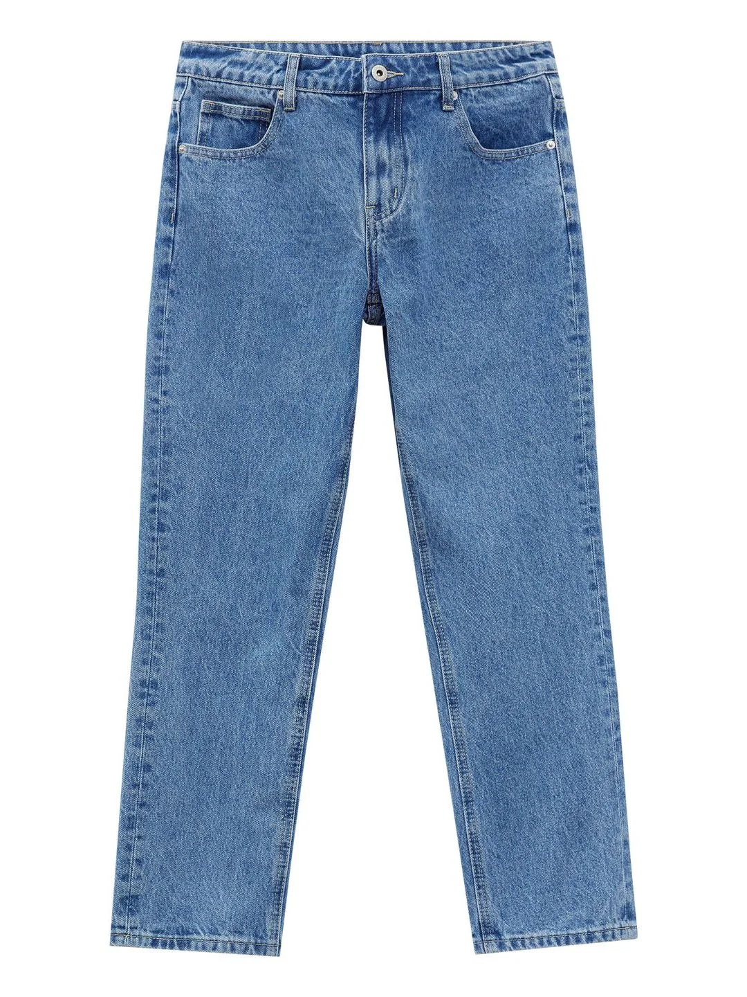 Голубой джинсы regular fit женские