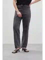 Серый джинсы barrel leg fit женские