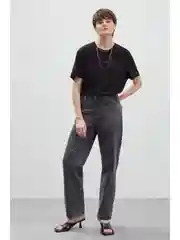 Серый джинсы barrel leg fit женские