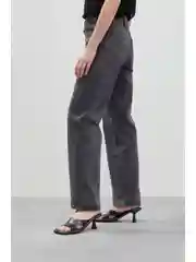 Серый джинсы barrel leg fit женские