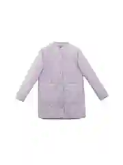 Синий утепленное стеганое пальто