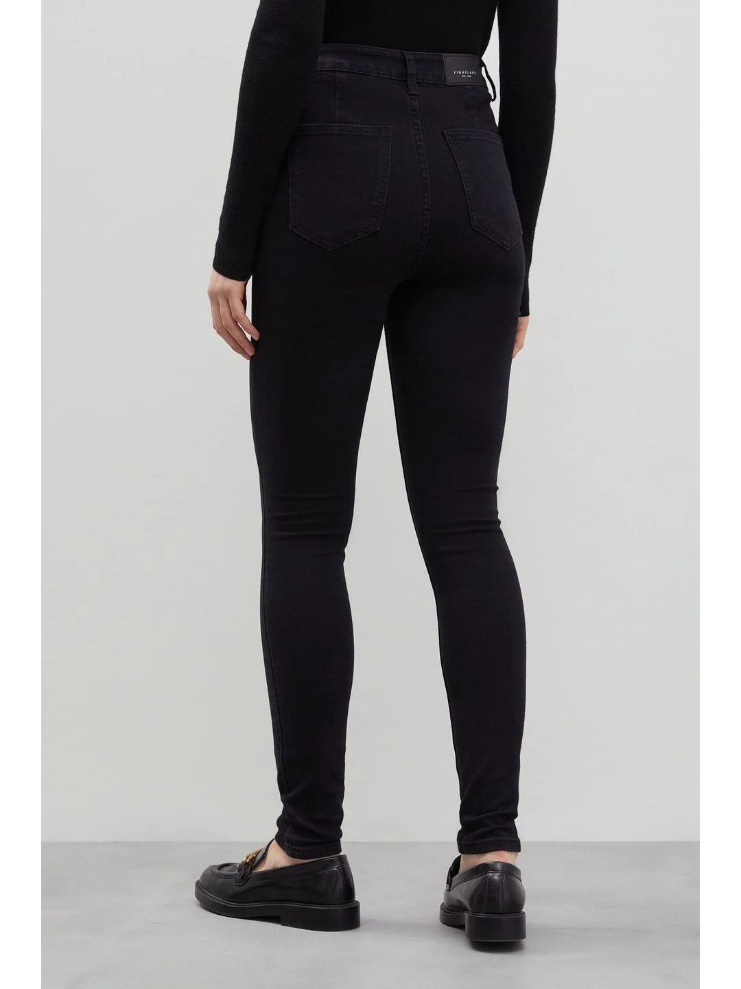 Черный джинсы skinny fit женские