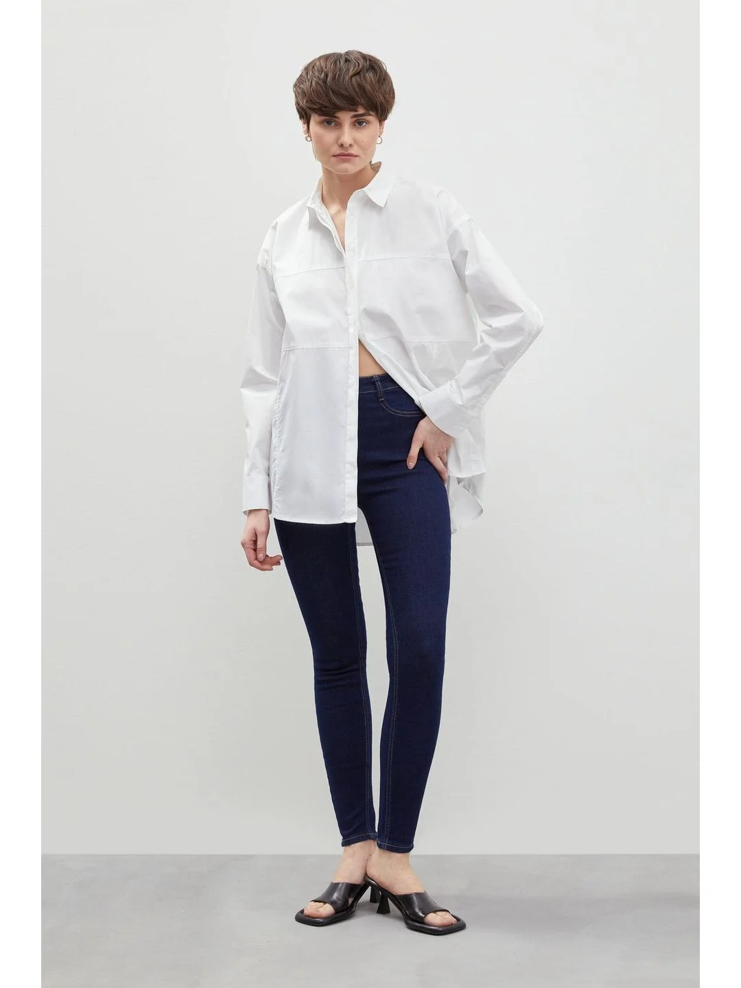 Синий джинсы skinny fit женские