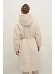 Пальто утепленное с капюшоном