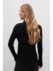 Черный джемпер из шерсти и кашемира