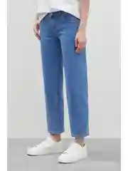 Синий джинсы regular fit женские
