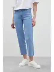 Голубой джинсы regular fit женские