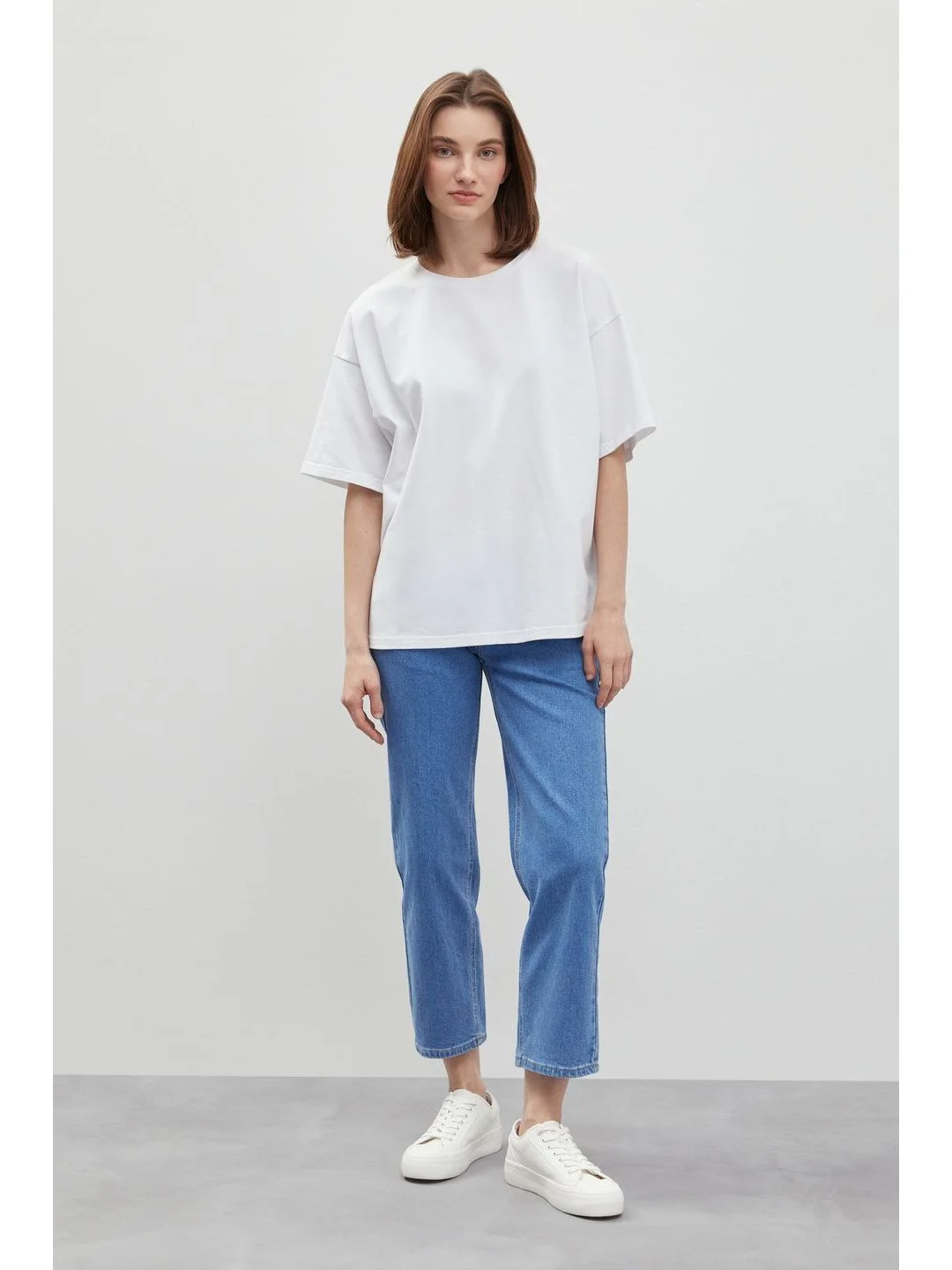 Синий джинсы regular fit женские