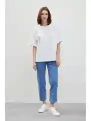 Синий джинсы regular fit женские