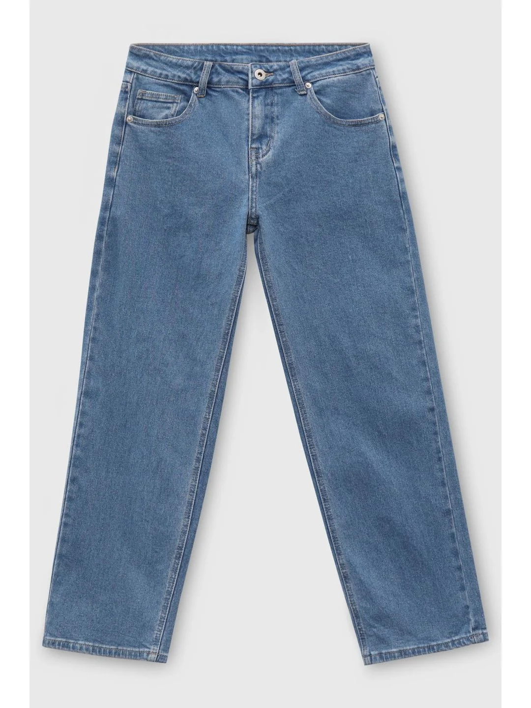 Синий джинсы regular fit женские