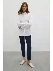 Прямые укороченные брюки