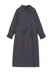 Синий тренч из денима