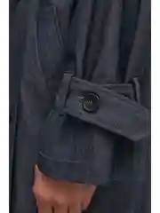Синий тренч из денима