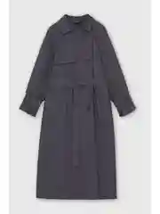 Синий тренч из денима