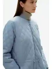 Голубой утепленное полупальто с утяжником