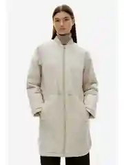Бежевый утепленное полупальто с утяжником