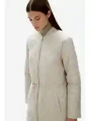 Бежевый утепленное полупальто с утяжником