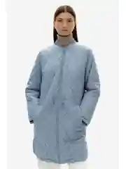 Голубой утепленное полупальто с утяжником