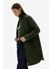 Зеленый утепленное полупальто с утяжником