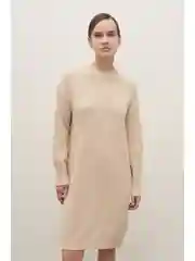 Вязаное платье с шерстью
