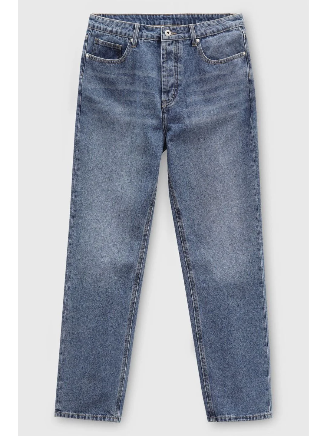 Серый джинсы regular fit мужские