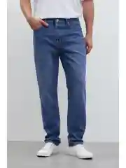Синий джинсы regular fit мужские