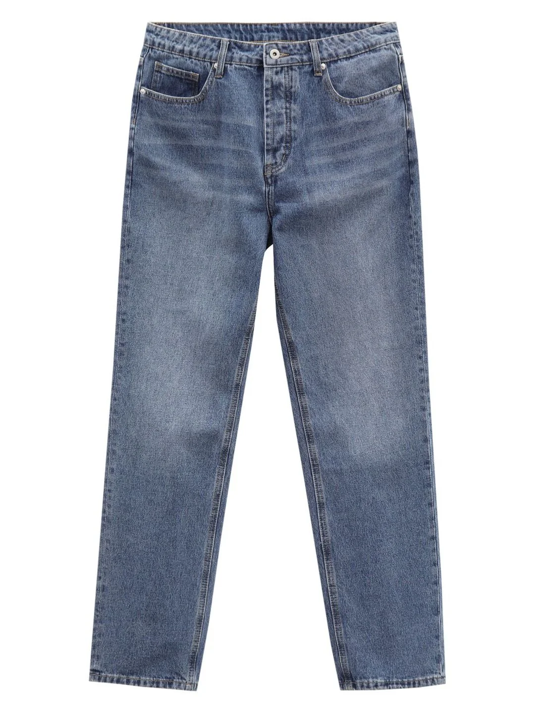 Серый джинсы regular fit мужские