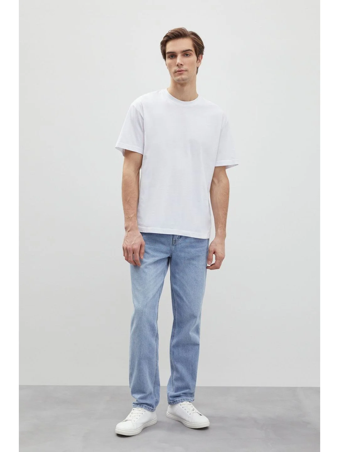 Голубой джинсы regular fit мужские
