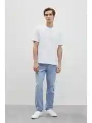 Голубой джинсы regular fit мужские