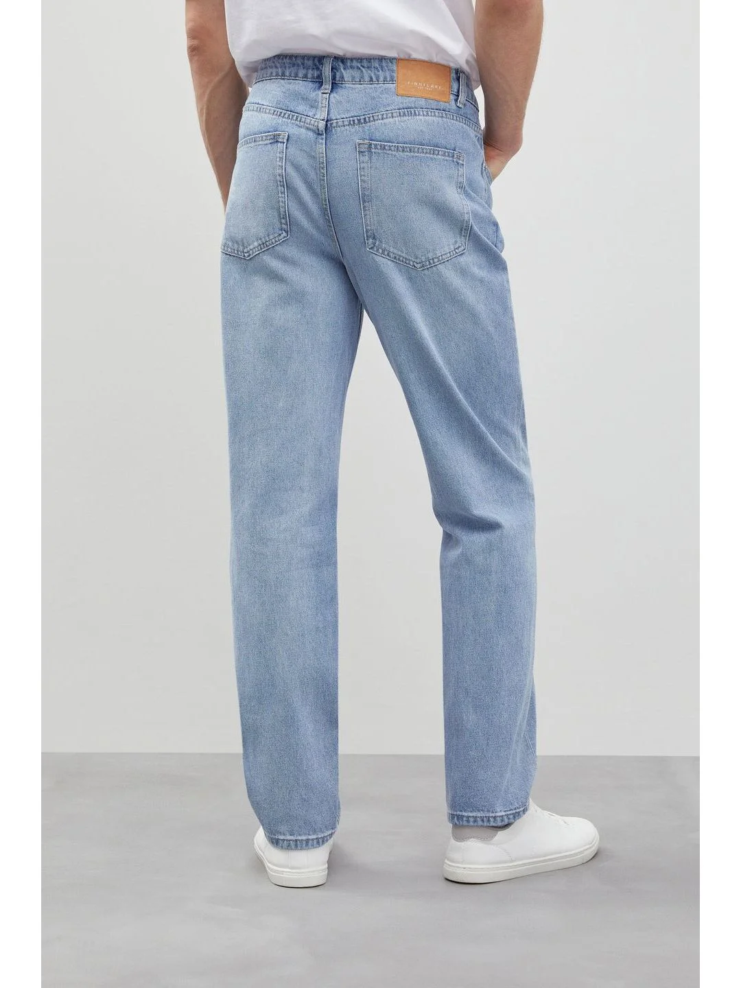 Голубой джинсы regular fit мужские