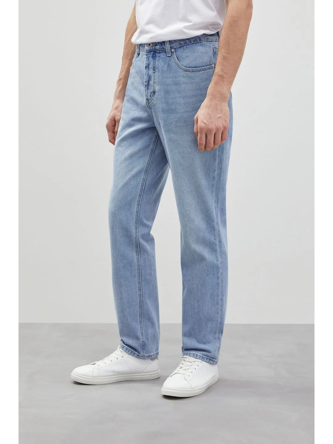 Голубой джинсы regular fit мужские