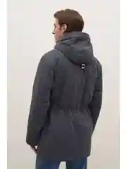 Синий полупальто утепленное с хлопком