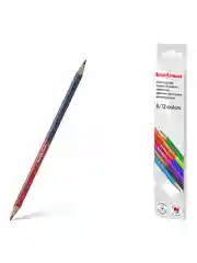 Цветные карандаши деревянные ErichKrause Bicolor трехгранные двусторонние 12/18 цветов