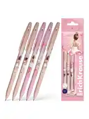 Набор из 4 ручек шариковых ErichKrause R-301 Stick&Grip Pointes 0.7, цвет чернил синий