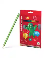 Цветные карандаши деревянные ErichKrause Jolly Friends шестигранные, 3 мм, 6/18/24 цв