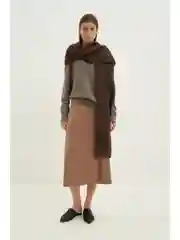 Юбка миди в рубчик