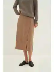 Юбка миди в рубчик
