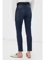 Синий джинсы slim fit женские
