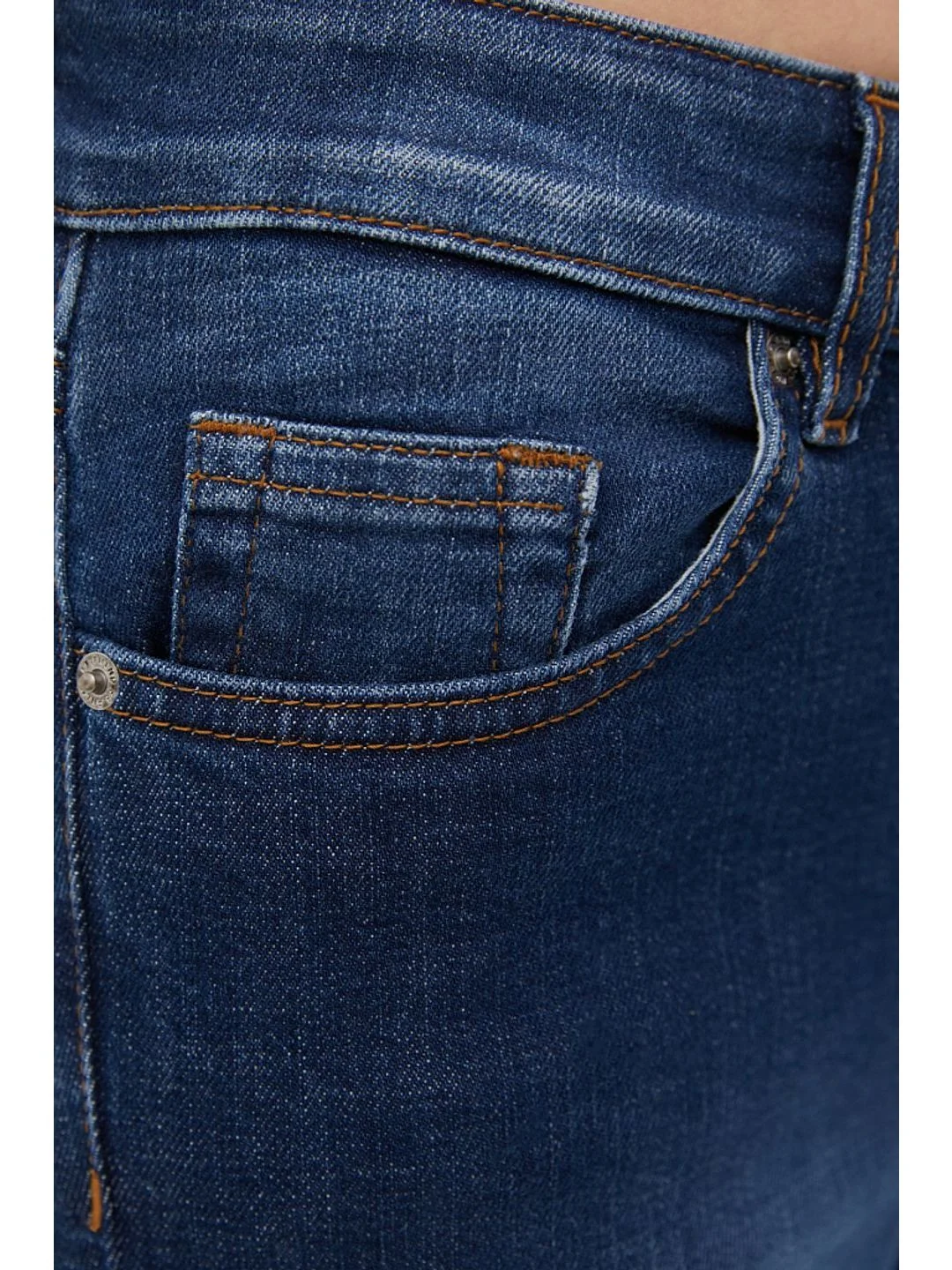 Синий джинсы slim fit женские