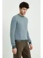 Джемпер прямого силуэта с шерстью